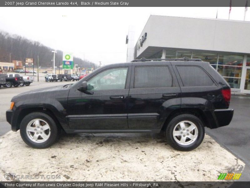 Black / Medium Slate Gray 2007 Jeep Grand Cherokee Laredo 4x4