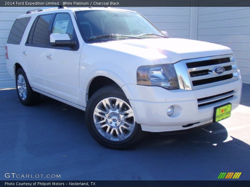 White Platinum / Charcoal Black 2014 Ford Expedition Limited