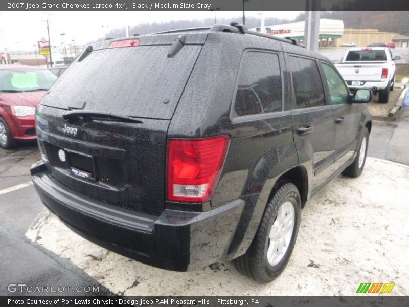Black / Medium Slate Gray 2007 Jeep Grand Cherokee Laredo 4x4