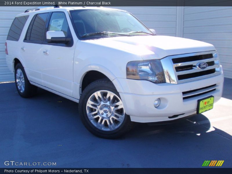 White Platinum / Charcoal Black 2014 Ford Expedition Limited