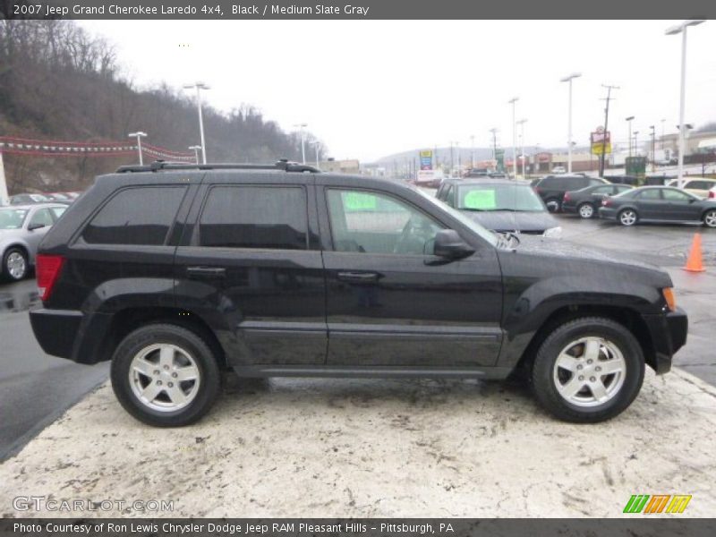 Black / Medium Slate Gray 2007 Jeep Grand Cherokee Laredo 4x4