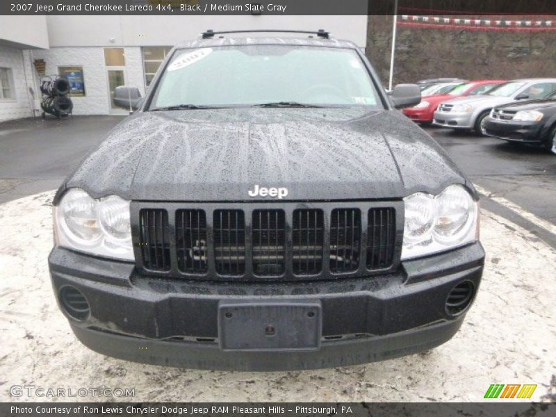 Black / Medium Slate Gray 2007 Jeep Grand Cherokee Laredo 4x4