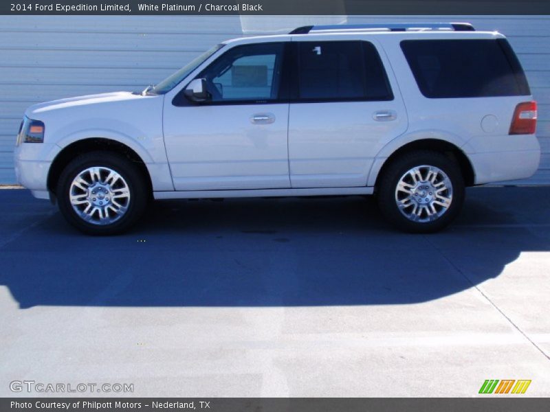 White Platinum / Charcoal Black 2014 Ford Expedition Limited