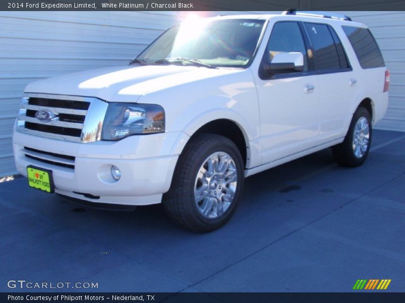 White Platinum / Charcoal Black 2014 Ford Expedition Limited