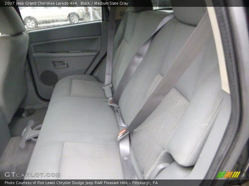 Black / Medium Slate Gray 2007 Jeep Grand Cherokee Laredo 4x4