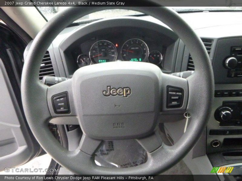 Black / Medium Slate Gray 2007 Jeep Grand Cherokee Laredo 4x4