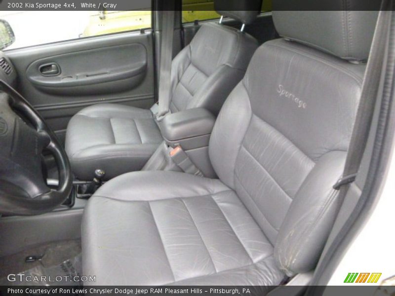 White / Gray 2002 Kia Sportage 4x4