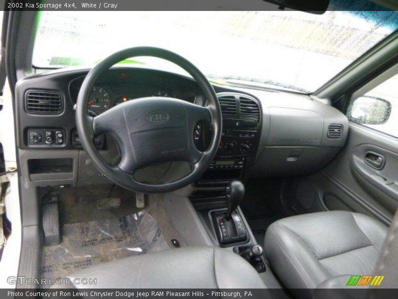White / Gray 2002 Kia Sportage 4x4