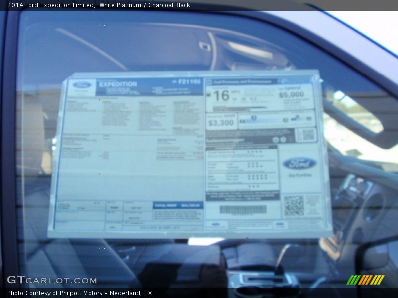 White Platinum / Charcoal Black 2014 Ford Expedition Limited