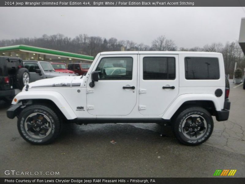 Bright White / Polar Edition Black w/Pearl Accent Stitching 2014 Jeep Wrangler Unlimited Polar Edition 4x4