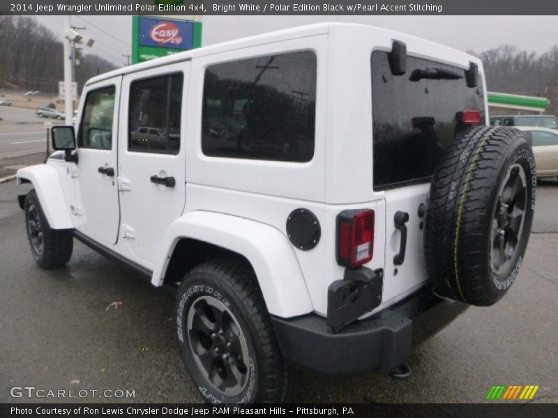 Bright White / Polar Edition Black w/Pearl Accent Stitching 2014 Jeep Wrangler Unlimited Polar Edition 4x4