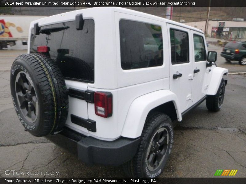 Bright White / Polar Edition Black w/Pearl Accent Stitching 2014 Jeep Wrangler Unlimited Polar Edition 4x4