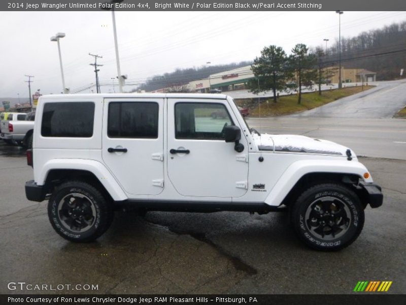 Bright White / Polar Edition Black w/Pearl Accent Stitching 2014 Jeep Wrangler Unlimited Polar Edition 4x4