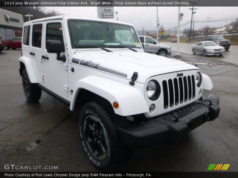 Bright White / Polar Edition Black w/Pearl Accent Stitching 2014 Jeep Wrangler Unlimited Polar Edition 4x4