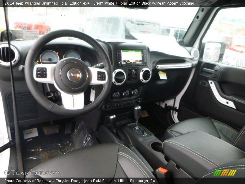 Bright White / Polar Edition Black w/Pearl Accent Stitching 2014 Jeep Wrangler Unlimited Polar Edition 4x4