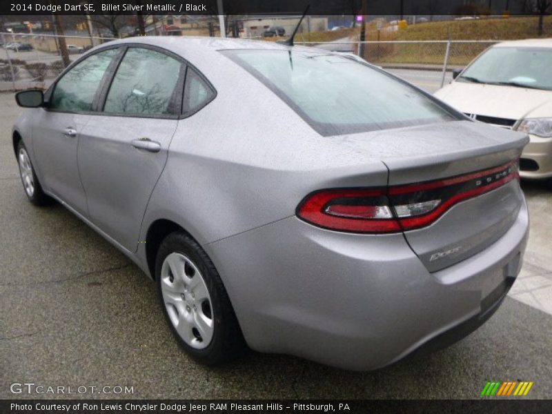 Billet Silver Metallic / Black 2014 Dodge Dart SE