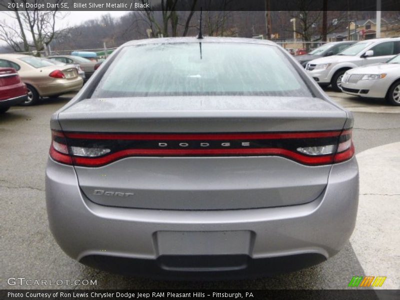 Billet Silver Metallic / Black 2014 Dodge Dart SE