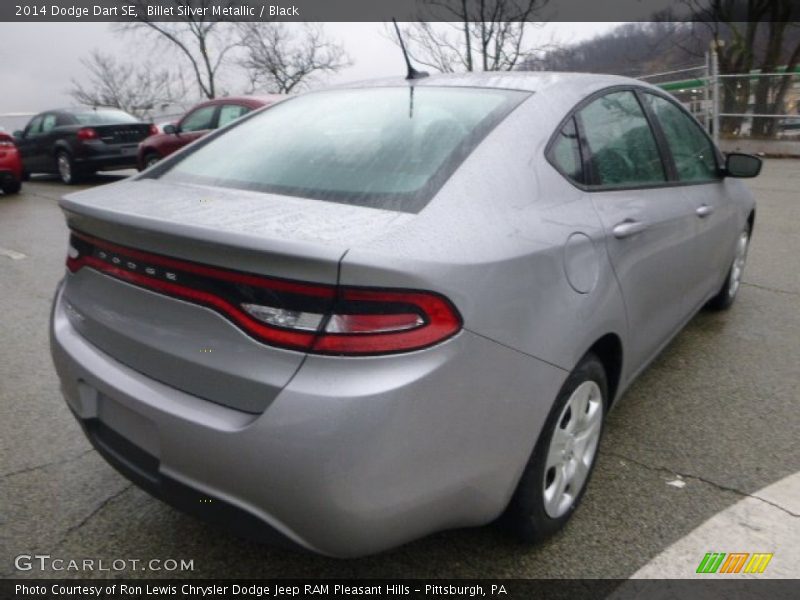 Billet Silver Metallic / Black 2014 Dodge Dart SE