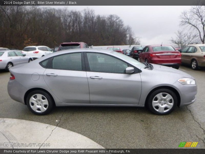 Billet Silver Metallic / Black 2014 Dodge Dart SE