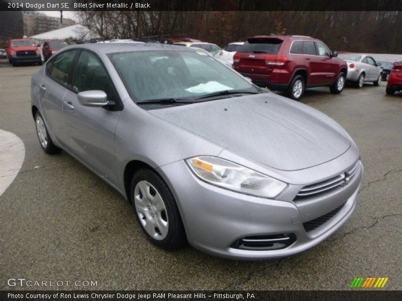 Billet Silver Metallic / Black 2014 Dodge Dart SE