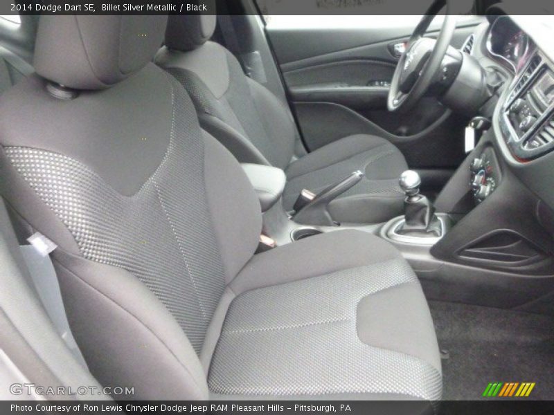 Billet Silver Metallic / Black 2014 Dodge Dart SE