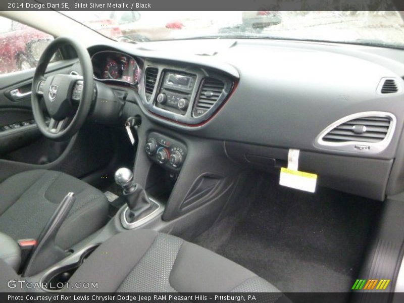 Billet Silver Metallic / Black 2014 Dodge Dart SE