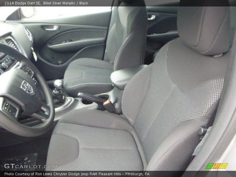 Billet Silver Metallic / Black 2014 Dodge Dart SE