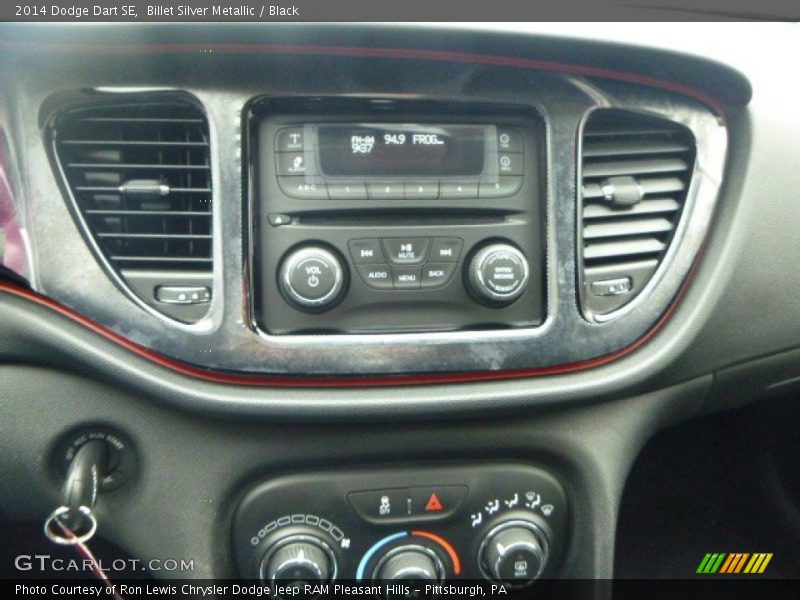 Billet Silver Metallic / Black 2014 Dodge Dart SE
