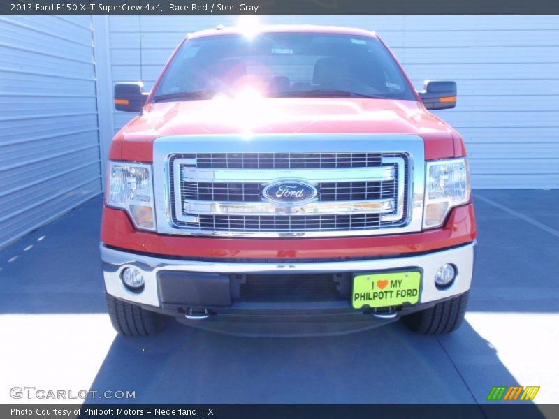 Race Red / Steel Gray 2013 Ford F150 XLT SuperCrew 4x4