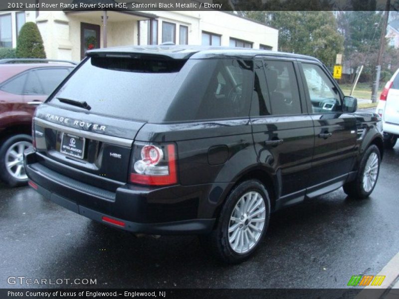 Santorini Black Metallic / Ebony 2012 Land Rover Range Rover Sport HSE