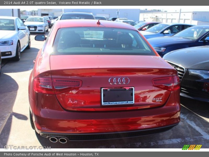 Volcano Red Metallic / Black 2014 Audi A4 2.0T quattro Sedan