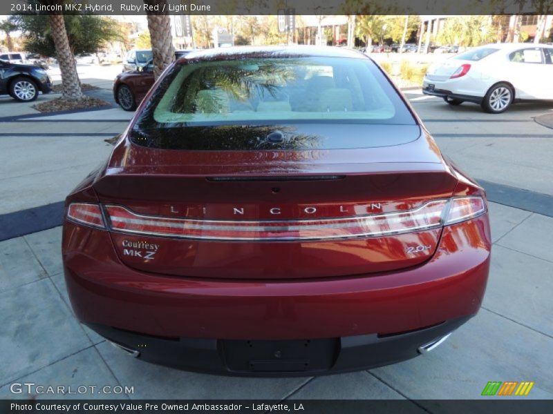 Ruby Red / Light Dune 2014 Lincoln MKZ Hybrid