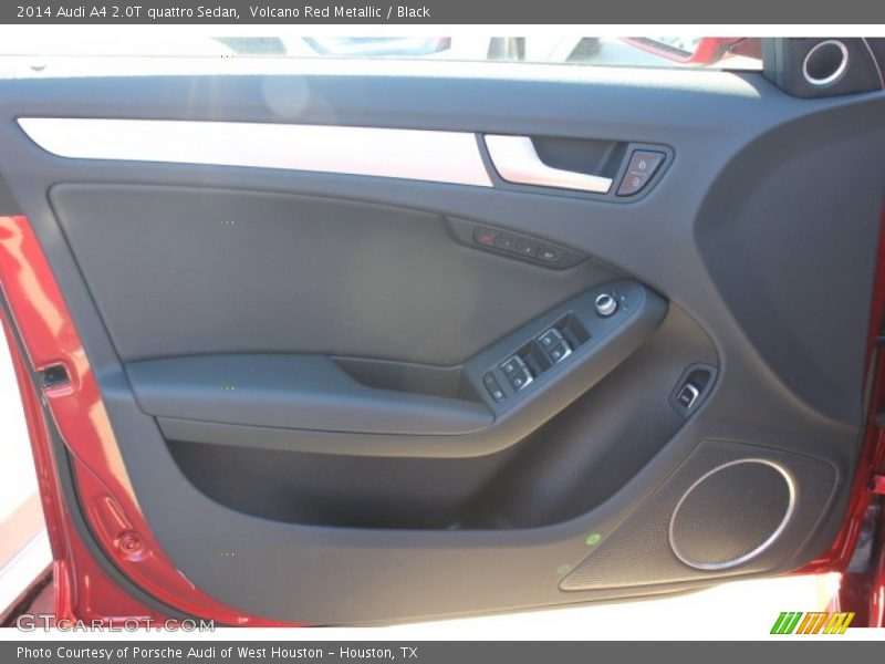 Volcano Red Metallic / Black 2014 Audi A4 2.0T quattro Sedan