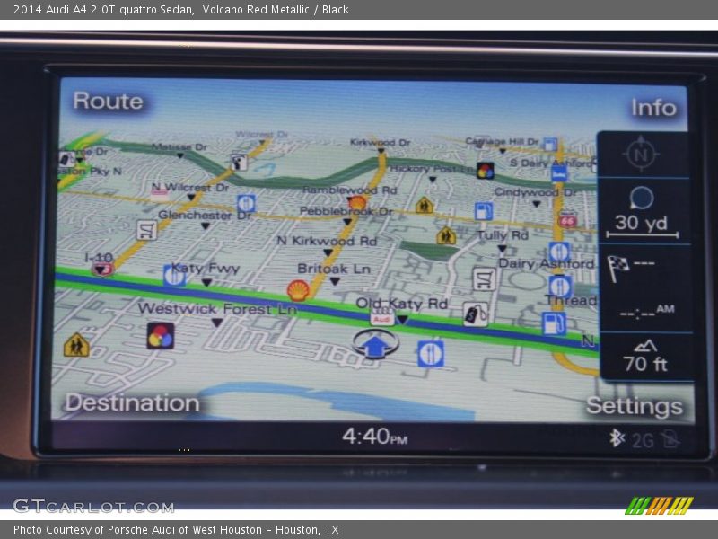 Volcano Red Metallic / Black 2014 Audi A4 2.0T quattro Sedan