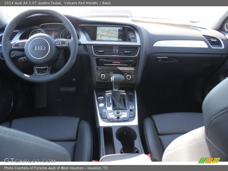 Volcano Red Metallic / Black 2014 Audi A4 2.0T quattro Sedan
