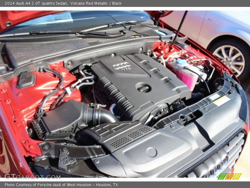Volcano Red Metallic / Black 2014 Audi A4 2.0T quattro Sedan