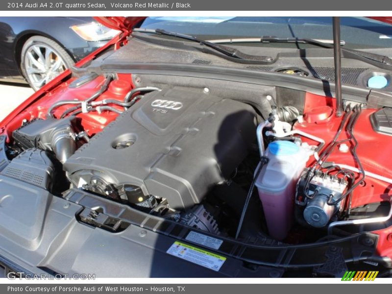 Volcano Red Metallic / Black 2014 Audi A4 2.0T quattro Sedan
