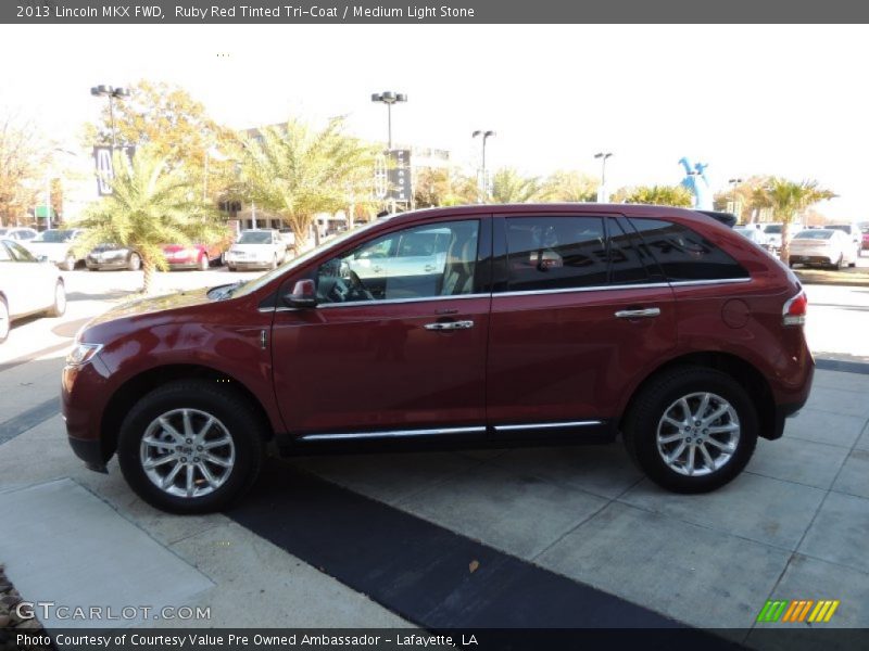 Ruby Red Tinted Tri-Coat / Medium Light Stone 2013 Lincoln MKX FWD