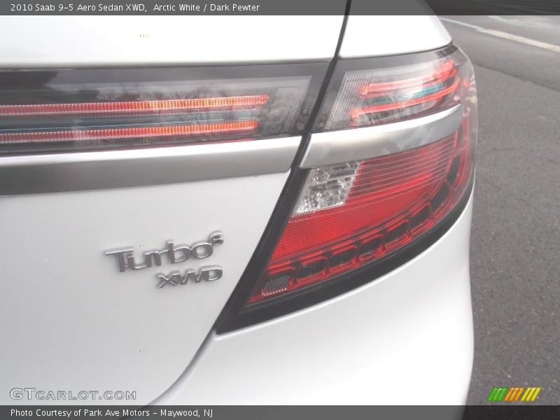 Arctic White / Dark Pewter 2010 Saab 9-5 Aero Sedan XWD