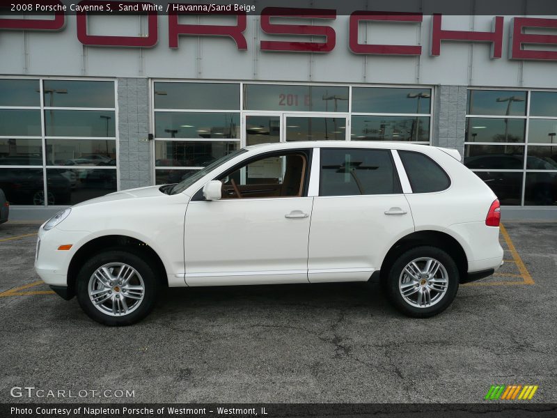 Sand White / Havanna/Sand Beige 2008 Porsche Cayenne S