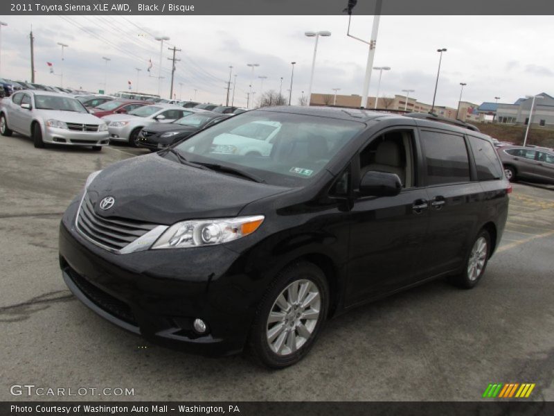 Black / Bisque 2011 Toyota Sienna XLE AWD