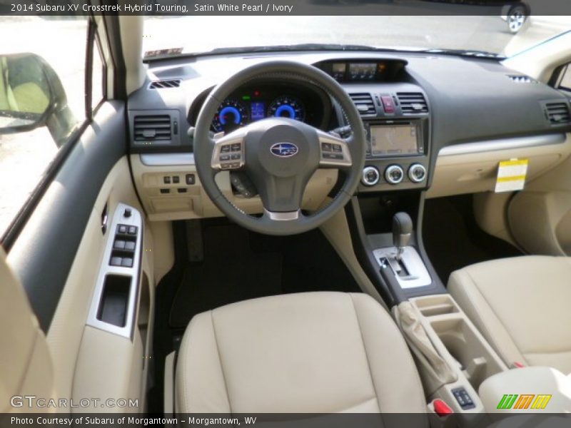 Dashboard of 2014 XV Crosstrek Hybrid Touring
