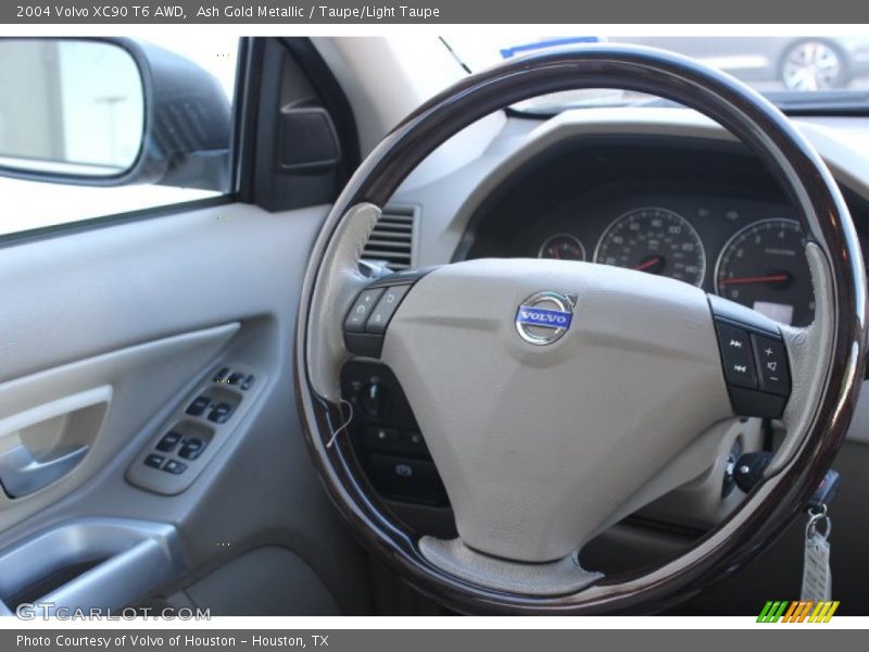 Ash Gold Metallic / Taupe/Light Taupe 2004 Volvo XC90 T6 AWD