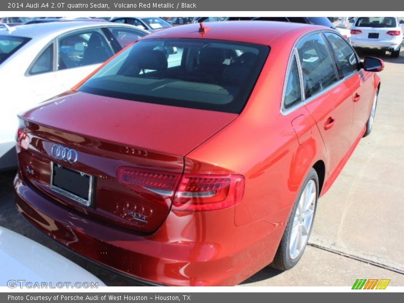 Volcano Red Metallic / Black 2014 Audi A4 2.0T quattro Sedan