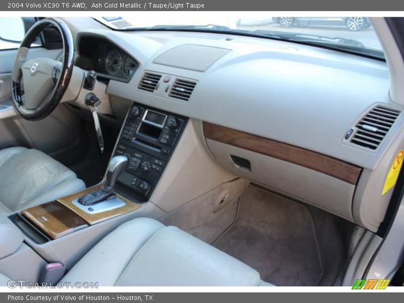 Ash Gold Metallic / Taupe/Light Taupe 2004 Volvo XC90 T6 AWD