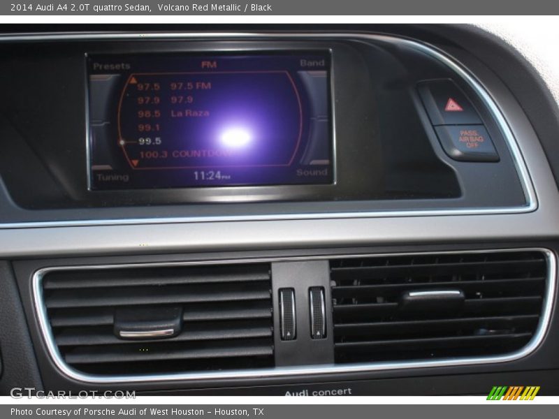 Volcano Red Metallic / Black 2014 Audi A4 2.0T quattro Sedan