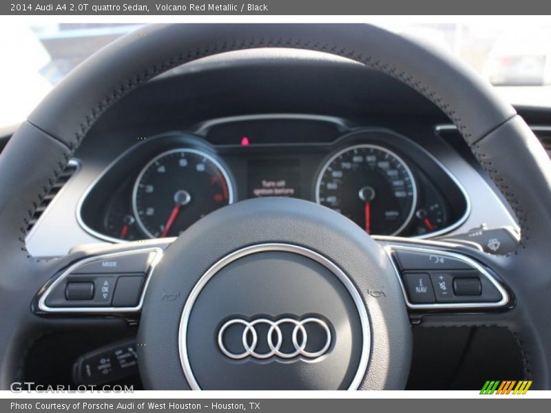 Volcano Red Metallic / Black 2014 Audi A4 2.0T quattro Sedan