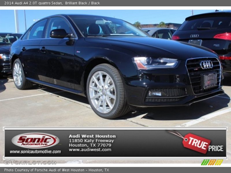 Brilliant Black / Black 2014 Audi A4 2.0T quattro Sedan