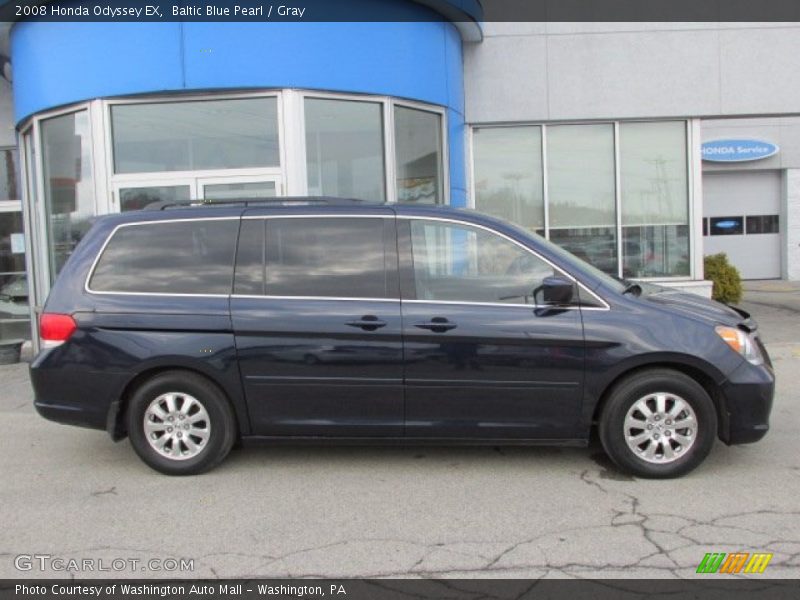 Baltic Blue Pearl / Gray 2008 Honda Odyssey EX