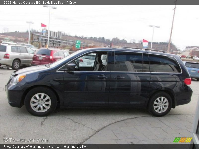 Baltic Blue Pearl / Gray 2008 Honda Odyssey EX